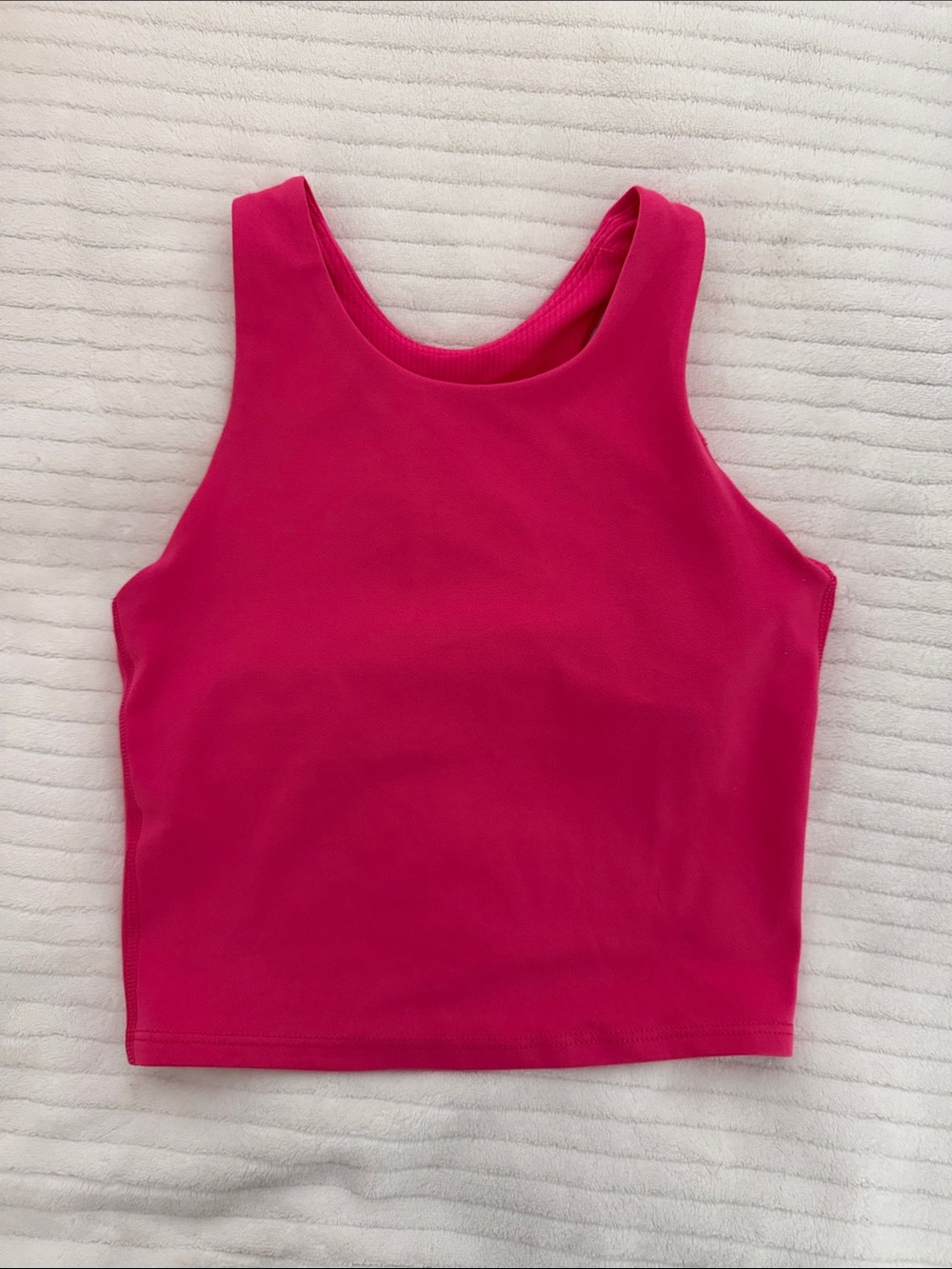 Athleta Bright Pink Girls' Sleeveless Crop Tank